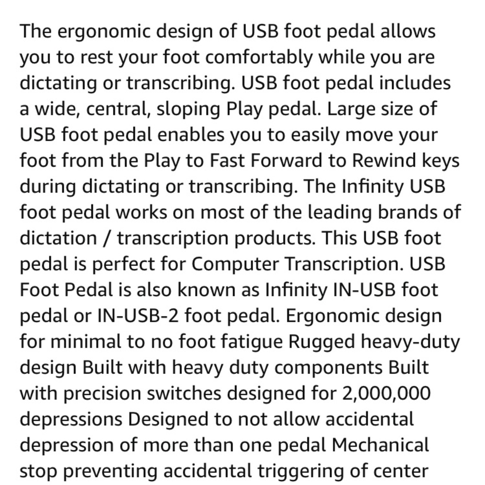 Infinity USB Foot Control - Picture 8 of 8